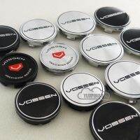 Style car 4pcs Vossen Car Styling Wheel Center Hub Caps Cover 60mm Vossen Logo Sport Badge Emblem Decorative Wheel Rim Cover Center Hcap Universal