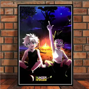 Hunter X Hunter , Killua Poster, Gon Poster, Boys Print, Main Characters ,  Anime Poster, Art Print: Handmade, HXH Killua HD wallpaper