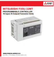 FX5U-32MT/ES PLC MITSUBISHI 16 IN/ 16OUT AC/DC/DC