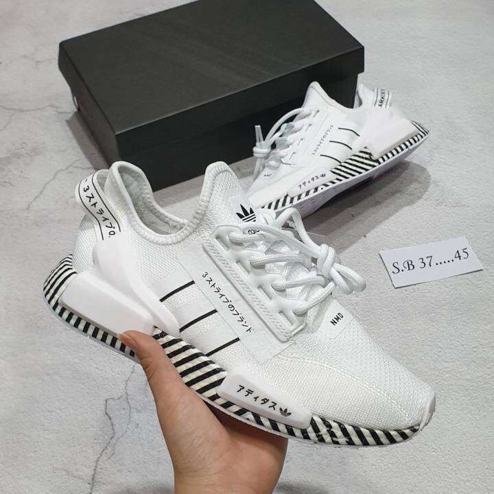 sale50-รองท้าadidass-nmd-v2-running-full-box-สีขาวล้วน-รองเท้าออกกำลังกาย-รองเท้ากีฬา-สินค้าตรงปก100