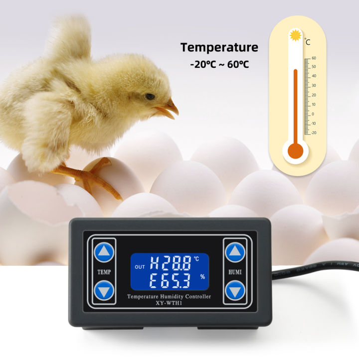 rcyago-ดิจิตอล10a-เทอร์โมอุณหภูมิและตัวควบคุมความชื้น-dc-6-30โวลต์ไฮโกรมิเตอร์ควบคุมสวิตช์เครื่องวัดอุณหภูมิสำหรับเรือนกระจก-ตู้ฟักไข่