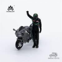 ศิลปะเพิ่มเติม1:64ชุดฟิกเกอร์เรเซอร์ Motos คาวาซากิ