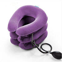 【Booming】 fzuyoe Inflatable Traction Therapy ปลอกคอปากมดลูก Vertebra Orthopaedics Manual Massager ผ่อนคลายแก้ไขคอหมอน3ชั้นรั้ง