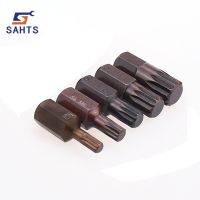 SAHTS 5ชิ้น/ล็อตความยาว30มม. ไขควงไขควง Torx 12จุดสลัก10มม. ก้านหกเหลี่ยม M5ดอกไขควงหัวจีบ M6 M8 M10โลหะผสม S2 M12