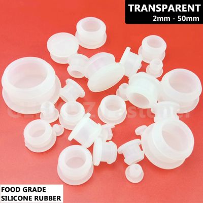 【DT】hot！ Transparent 2-30mm Silicone Rubber Snap-on Blanking Bore Plug Round Hole Stopper Tube Pipe End Cap Dust-proof