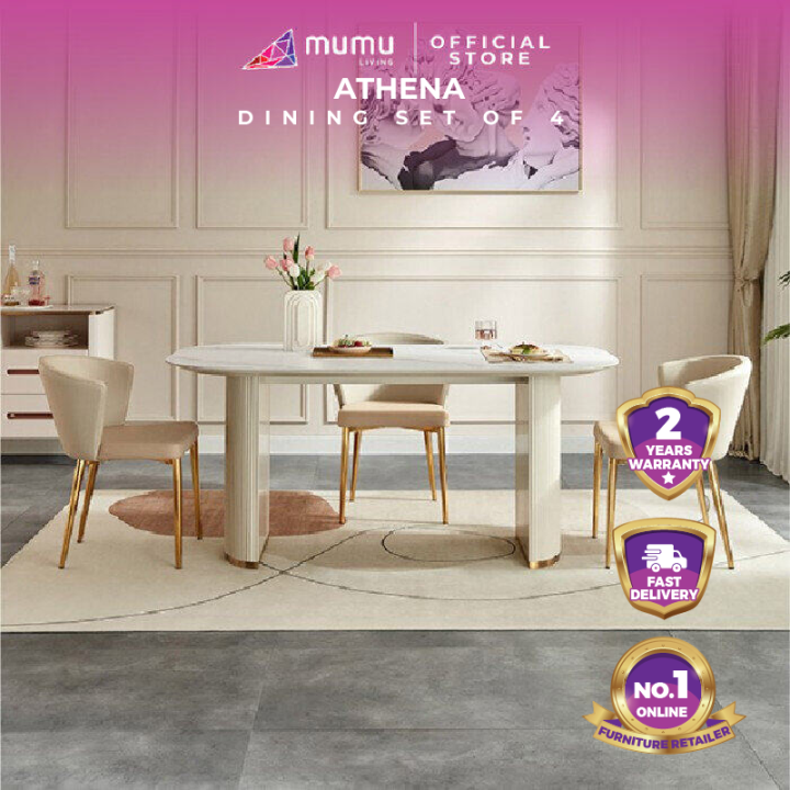 [mumu Living] Athena Dining Set Of 4 