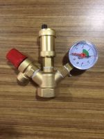 DN25 Manufacturers customized with pressure gauge brass exhaust safety pressure relief boiler valve