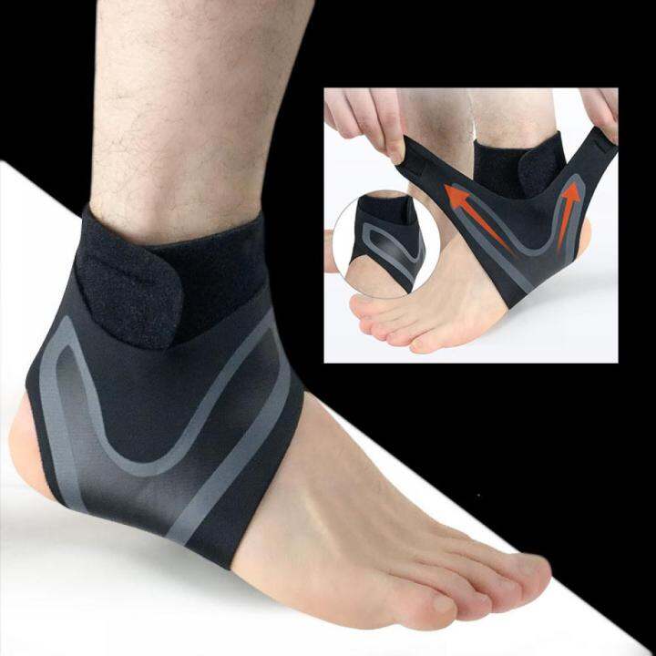 ankle-braces-elastic-orthosis-ankle-fixing-supporter-sport-protector-foot-cuffs-flat-support-football-gym-shin-guards-equipment