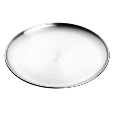 Stainless Steel Tableware Dinner Plate Food Container Salad Dessert Fruit Services Dish Western Steak Tray