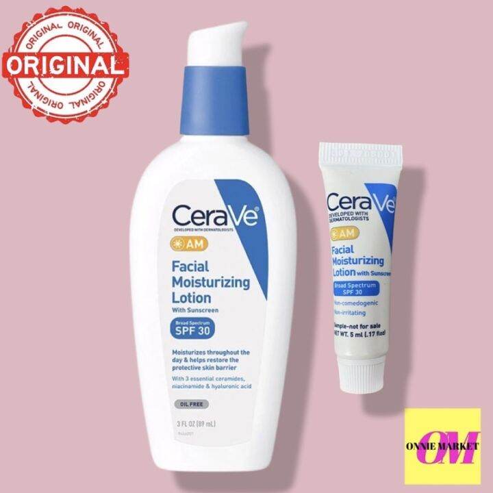 Cerave AM Facial Moisturizing Lotion with Sunscreen, SPF 30 original