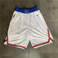 Hot 【6 styles】NBA Shorts New York Nicks 19 season retro white basketball shorts