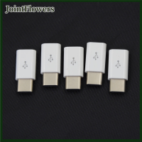 JointFlowers 5pcs USB Type-C ตัวเชื่อมต่อชายไปยัง Micro USB 3.1 Converter USB-C เครื่องมืออะแดปเตอร์