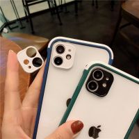 Frame Contrast Color Detachable Lens Phone Case For IPhone 14 13 12 11 Pro Max Mini X XS XR 7 8 Plus Transparent Protective Case