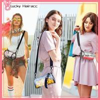 LUCKY HAIRACC กระเป๋าคาดเอว ถุงใสใส อุปกรณ์ทรงกระบอกทรงกระบอก กระเป๋าใส่เงิน กระเป๋ากีฬากีฬา กันน้ำกันน้ำได้ ได้รับการอนุมัติสนามกีฬา กระเป๋าโท้ท กระเป๋าเป้สะพายหลัง