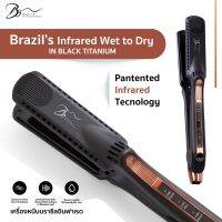 Brazils Infrared in Black Titanium เครื่องหนีบบราซิลอินฟาเรด หนีบลื่น หนีบผมเรียบตรงเร็ว ไม่กินผม หนีบผมเปียกหมาด ใช้ในร้านเสริมสวย รับประกัน 1 ปี