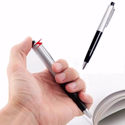 1PCS Electric Shock Ballpoint Working Pen Gag Funny Gift Prank Joke Shocker