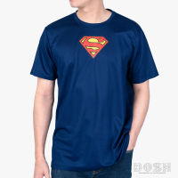 DOSH MENS T-SHIRTS SUPERMAN เสื้อยืดคอกลม แขนสั้น ผ้าโพลีเอสเตอร์ ผู้ชาย FSMT5220-NV