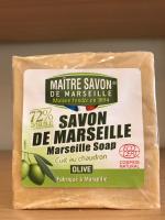 MAITRE SAVON DE MARSEILLE SOAP CUIT AU CHADRON OLIVE organic แมเตอร์ส ซาวอน เดอ มาร์เซย์ สบู่ น้ำมันมะกอก ออร์แกนิค 500g