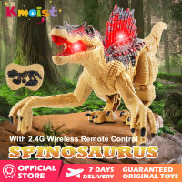 Kmoist จำลองไฟฟ้า RC ไดโนเสาร์เสียง2.4G รีโมทคอนโทรลไร้สายเดิน Spinosaurus รุ่น Jurassic World ไดโนเสาร์ของเล่นสำหรับเด็กของขวัญ