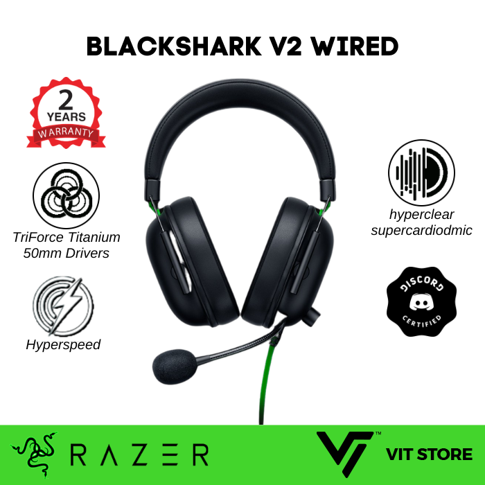 Esports THX Spatial Audio Gaming Headset - Razer BlackShark V2