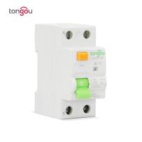 TONGOU ประเภท6KA AC 1P + N ราง30Ma 16A ดินรั่วซึม RCCB RCD 6KA 230V