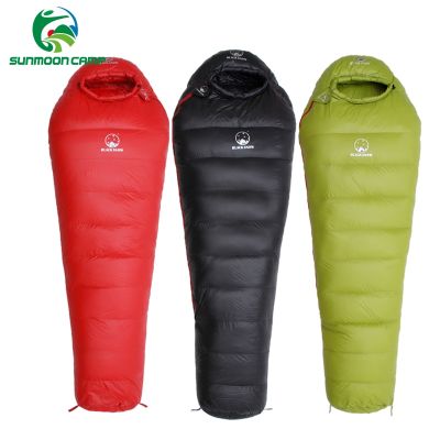 hot！【DT】∏❅  Thermal Adult Mummy 95  Down Sleeping Sack W/ Compression Pack Backpacking Camping Hiking