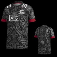 2021 2022 New Zealand Maori All Blacks Jersey Rugby Jersey home Rugby Jerseys best quality shirt เสื้อบอล ชุดออกกำลังกาย