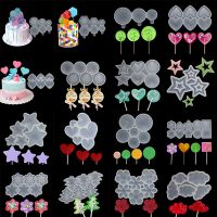 ELEGANT Lollipop Epoxy Mould Chocolate Candy Cake Moulds Star/Round/Heart Lollipop Mold Fondant Cake Decorating Baking Accessories