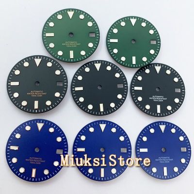 29Mm NH35 Watch Dial Sterile Black Green Blue Pink Watch Dial With Date Window For NH35 NH35A Automatic Movement Accessory Parts