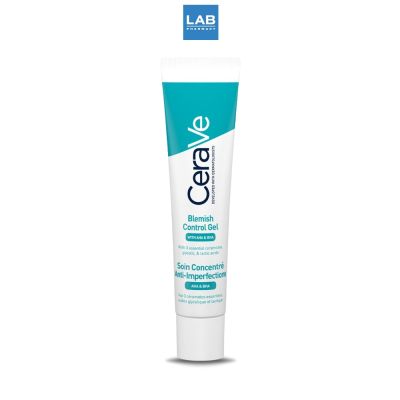 CERAVE Blemish Control Gel 40 ml. เซราวี เบลมมิช คอนโทรล เจล 40 มล. มอยส์เจอร์ไรเซอร์บำรุงผิวหน้าสำหรับผิวที่เป็นสิวง่าย