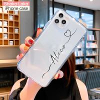 ♚ Custom Name DIY Letters for iPhone 14 13 Pro Max Case 12 8 Plus SE 2020 Cover Girls Silicone Funda For iPhone 11 Pro Case X XR 7