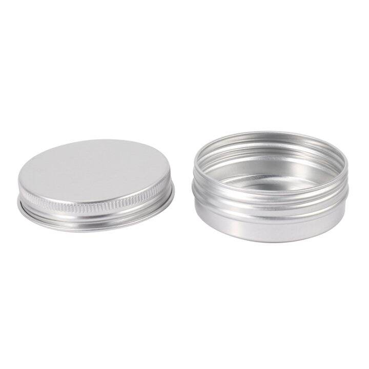 pack-of-10-balm-nail-art-cosmetic-cream-make-up-pot-lip-jar-tin-case-container-screw-capacity-empty-for-diy-cosmetics-beauty-products-30ml