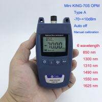 【cw】 FTTH Mini Optical Power Meter King-70S Type A OPM Fiber Optical Cable Tester -70dBm  10dBm SC/FC Universal interface Connector