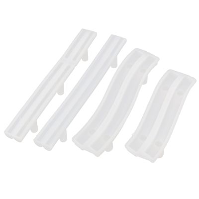 4 Set Tray Handle Resin Mold, Silicone Epoxy Casting Mold for DIY Cabinet Door Handles, Drawer Bar Pulls, Afrt Crafts
