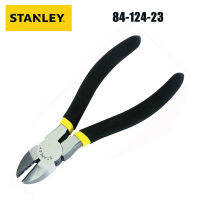 Stanley 84-124-23ด้ามดำมินิจมูกเฉียงเหล็กกล้าคาร์บอนสูงคีมเล็กคีมตัดลวดเฉียง4นิ้ว