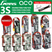 Gens ACE Lipo 3S แบตเตอรี่ลิเธียม11.1V 800 1000 1300 1800 2200 3300 4000 5300MAH 15C 20C ได้มีปีกยึดสำหรับ25C