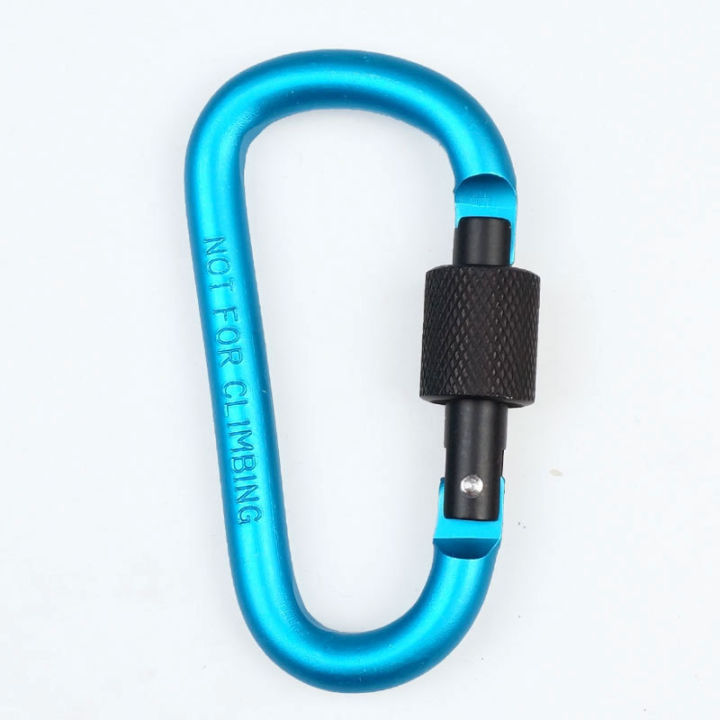 chanyoot-คาราไบเนอร์-คาราบิเนอร์อะลูมิเนียม-คาราบิเนอร์-ตะขอ-carabiner-d-shape-คาราไบเนอร์-รูปตัวdขนาด-8-cm-ตะขอแขวน