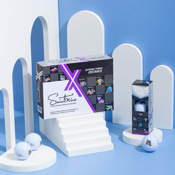 Saintnine X golf threelayer longdistance ball pattern ball exceeds