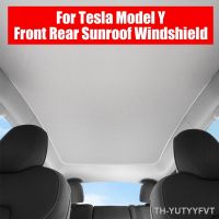 【hot】✢☌  Glass Roof Sunshade Shades Front Rear Sunroof Windshield Skylight Split Upgrade Buckle Tesla Y 2019-2022