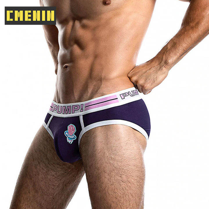 cmenin-official-store-brief-for-men-1-pieces-pump-กีฬาโพลีเอสเตอร์ชุดชั้นในเซ็กซี่ชายกางเกงในชาย-2020-ใหม่ผู้ชายบิกินี่กางเกงชายกางเกงชั้นในบุรุษบุรุษ-pu018