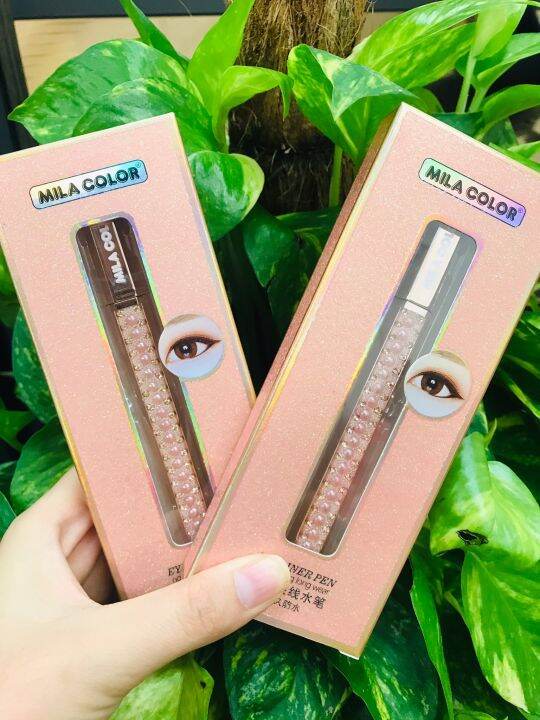 อายไลเนอร์-หัวเมจิ-mila-color-ไอไลเนอร์ขวดสีชมพูอ่อนไอไลเนอร์กันน้ำ-กันเหงื่อ-กรีดง่ายติดทนนาน-สวยคมกริบ-no-xh-026