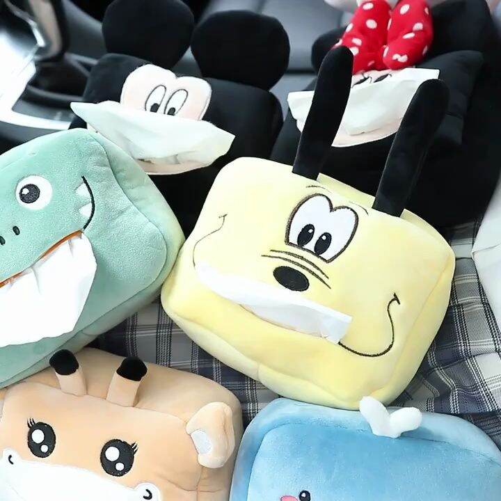 FunsLane Car Tissue Box Cute Napkin Tissue Paper Holder For Home Office