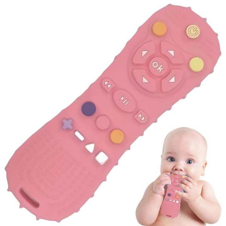 teething-remote-safe-remote-control-shaped-hand-teething-toys-easy-to-clean-hand-teethers-chew-toys-silicone-teething-toys-for-kids-opportune