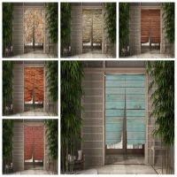 【YD】 Noren Doorway Door Curatin Board Texture Partition Curtain Bedroom Decoration Half