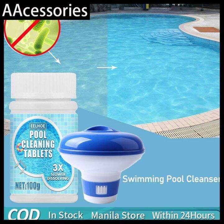 Happy Outdoor Floating Chlorine Set Pool Chlorine Floater Dispenser 50G