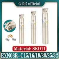 EXN EXN03 EXN03R แถบตัดมิลลิ่ง C15 C17 C16 C20 C25 C24 C32 LNMU0303 Fast Feed Double-sided Insert Tool milling เครื่องมือ Holder