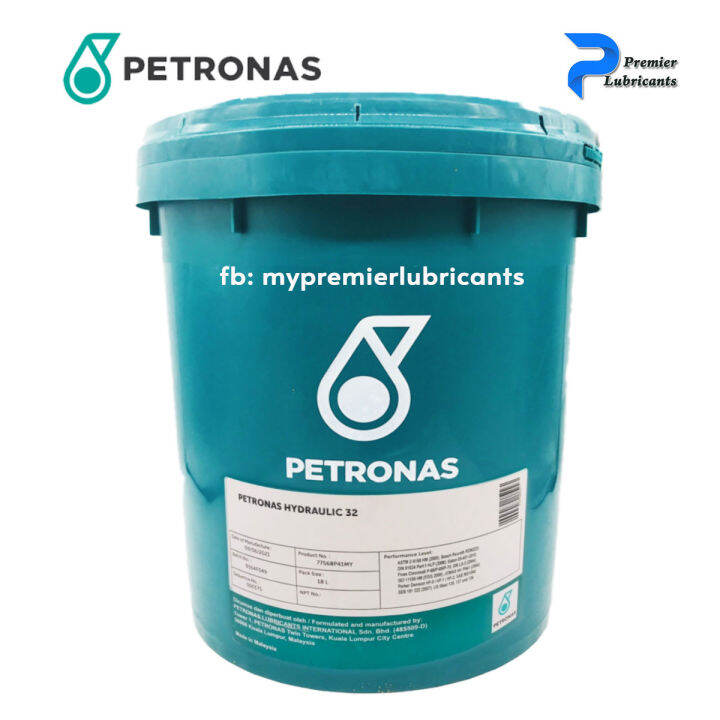 PETRONAS HYDRAULIC 32 (18 LITERS) ANTIWEAR HYDRAULIC OIL ISO VG 32