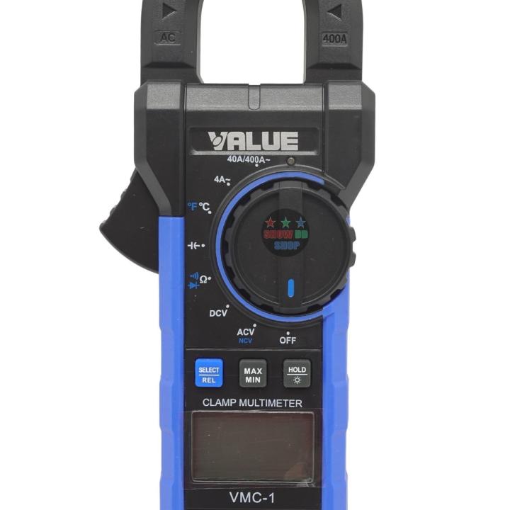 clamp-meter-value-vmc-1-แคลมป์มิเตอร์-วัดไฟac-dc-วัดโอม-วัดอุณหภูมิ-วัดคาปาซิเตอร์-ช่างแอร์-ช่างไฟ