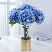 ดอกไม้ประดิษฐ์ไฮเดรนเยียดอกไม้ปลอม1ชิ้นช่อดอกไม้หรูหราของตกแต่งงานแต่งงานตกแต่งโต๊ะในบ้าน