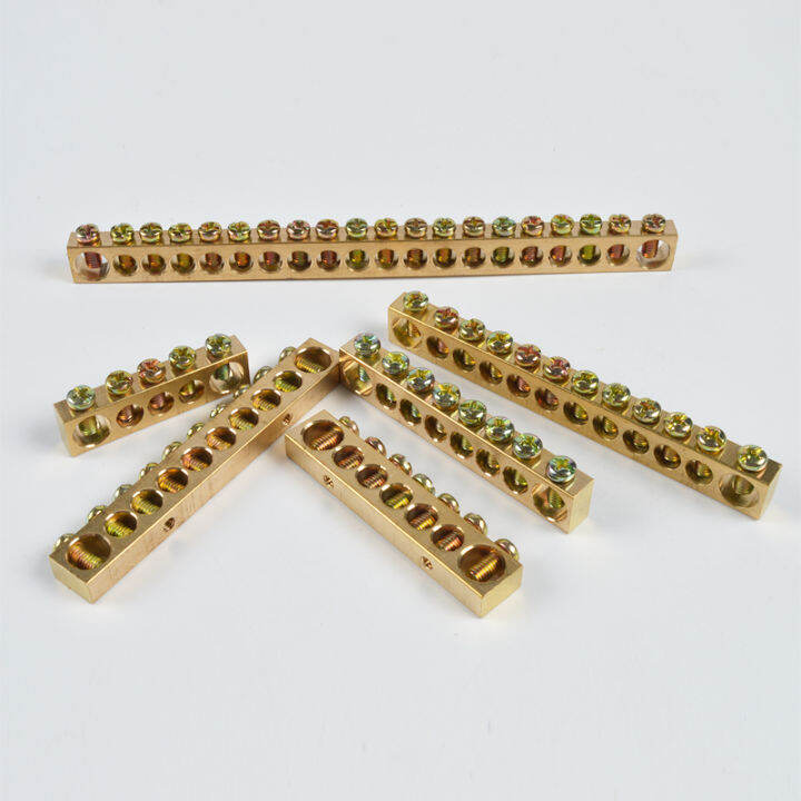 8*13 grounding copper bar ground bar 5/6/7/8/10/12/15/20 hole zero line